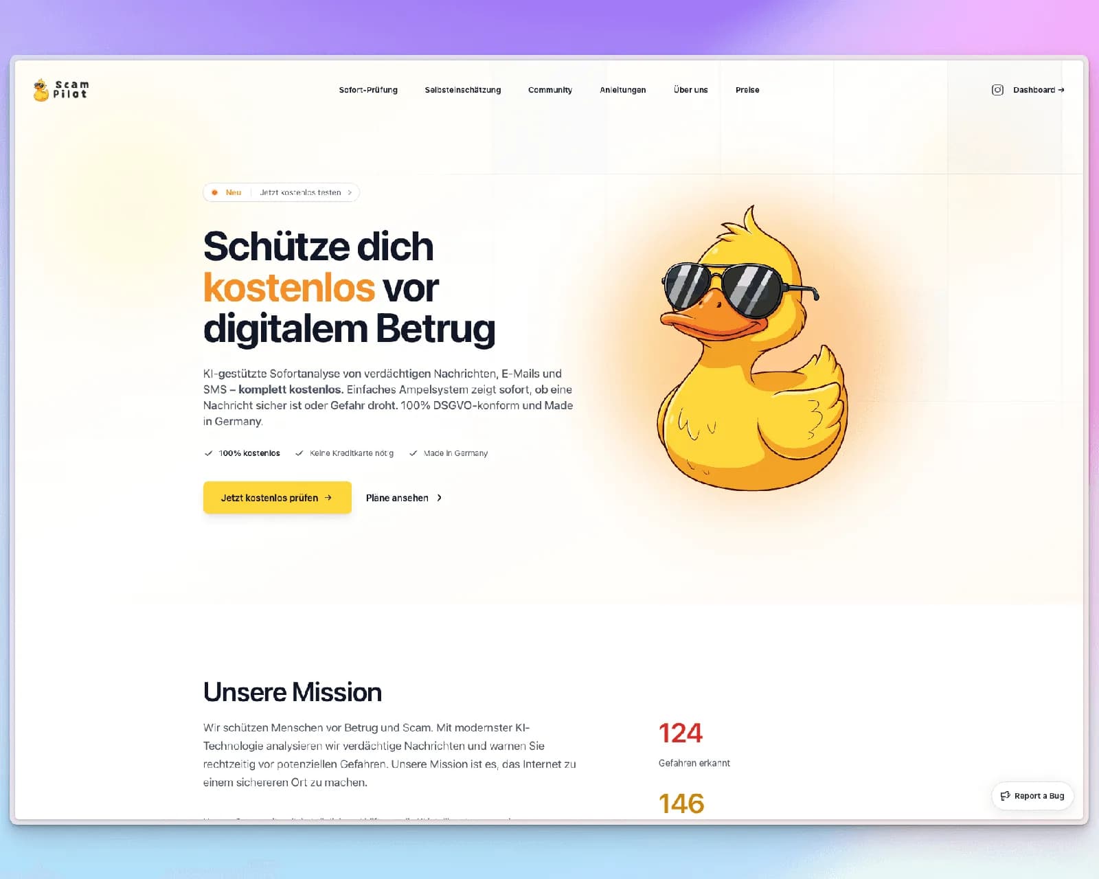 Scampilot im Browser