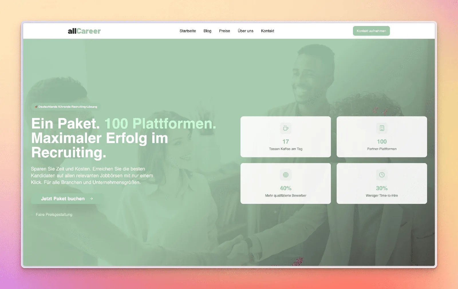 Website von allCareer